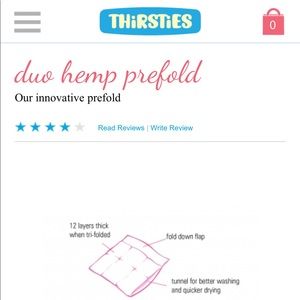 12 Cloth Diapers Thirsties Prefolds